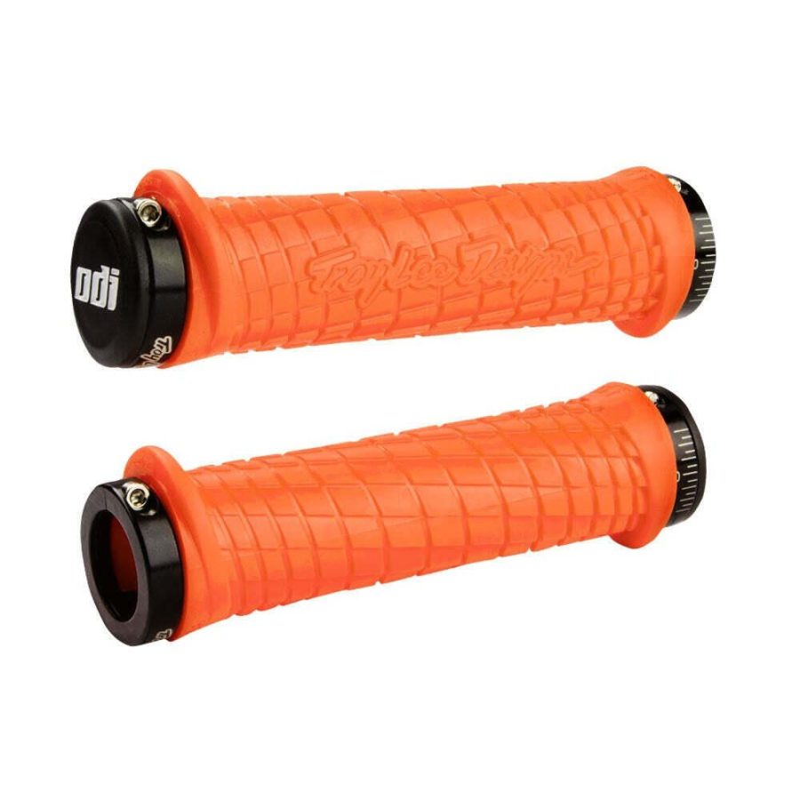 ODI Troy Lee Design Signature Series Lock-On MTB Grips - Flouro Orange